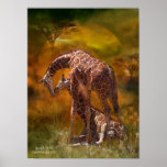 Africa - Giraffe World Art Poster/Print Poster