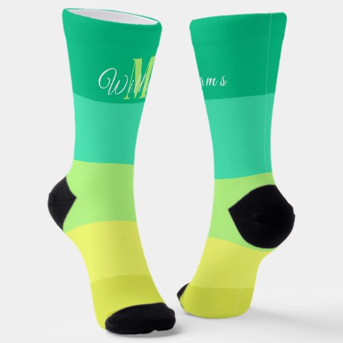 africa green pastel turquoise emerald socks