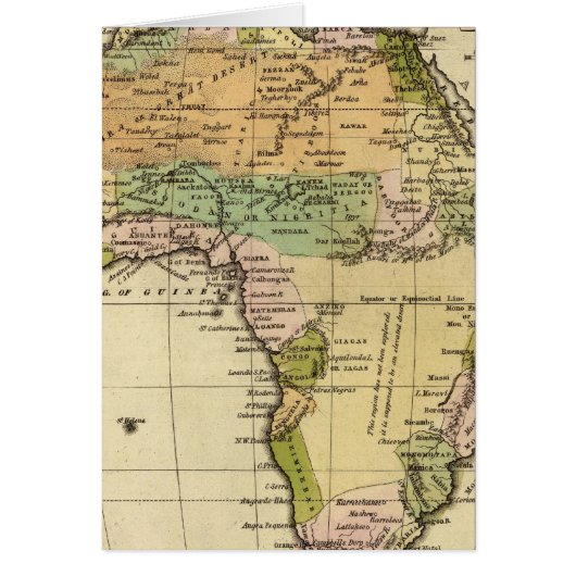 Africa Hand Colored Atlas Map Cards (Front)