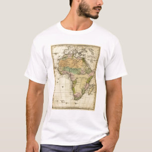 Africa Hand Colored Atlas Map T-Shirt