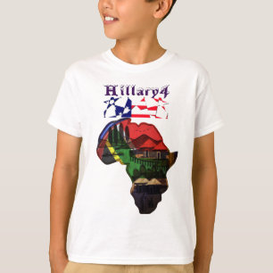 Africa Hillary USA for President stronger together T-Shirt