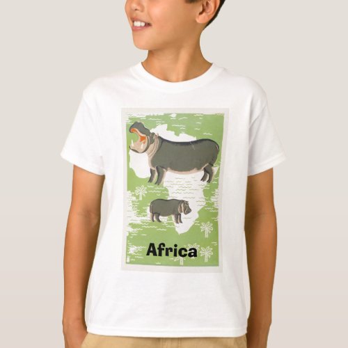 Africa Hippopotamus Hippo Jungle T_shirts