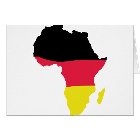 africa icon german flag card