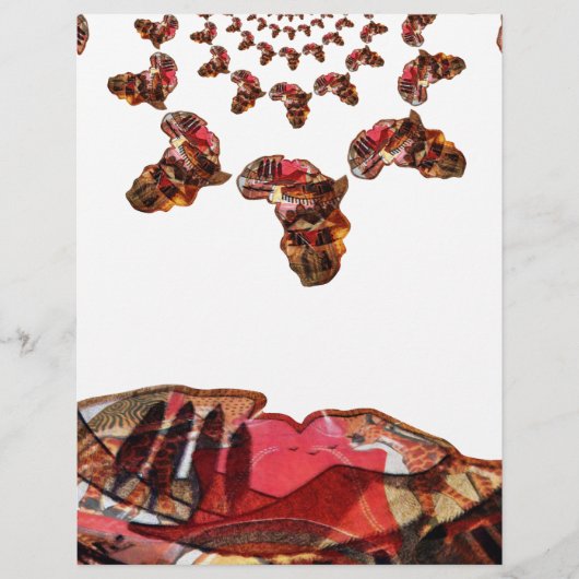 Africa in Motion: Kaleidoscope Map Design (Front)