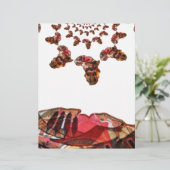 Africa in Motion: Kaleidoscope Map Design (Standing Front)