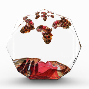 Africa in Motion: Kaleidoscope Map Design Acrylic Award