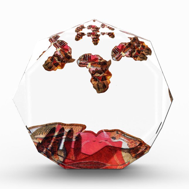  Africa in Motion: Kaleidoscope Map Design Acrylic Award (Front)