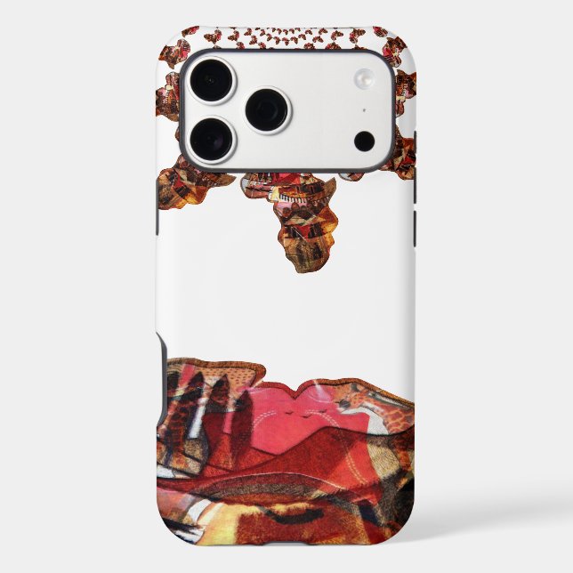  Africa in Motion: Kaleidoscope Map Design Case-Mate iPhone Case (Back)