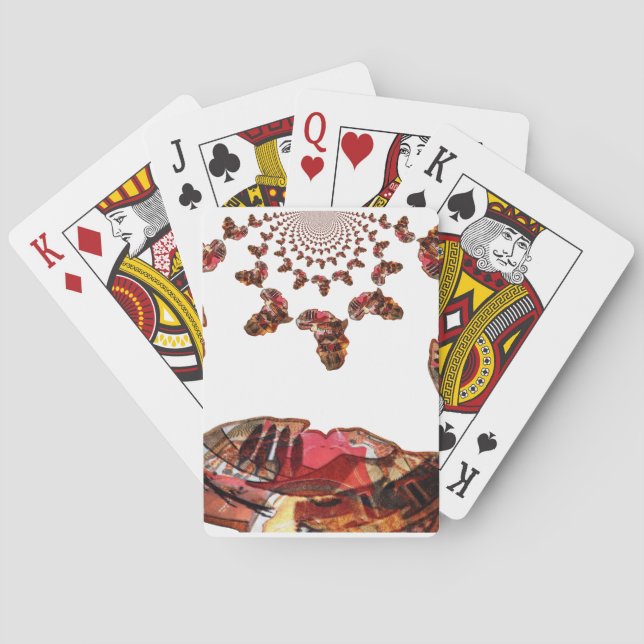  Africa in Motion: Kaleidoscope Map Design Poker Cards (Back)