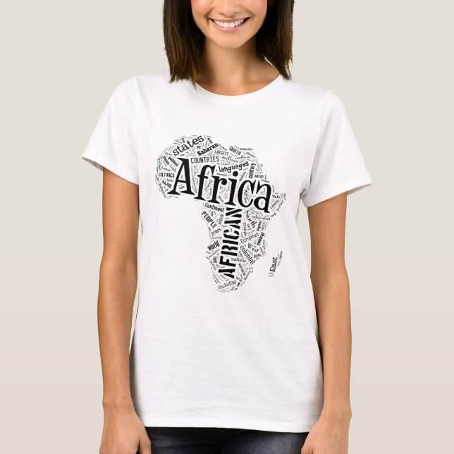 Africa in Tagxedo T-Shirt (Front)