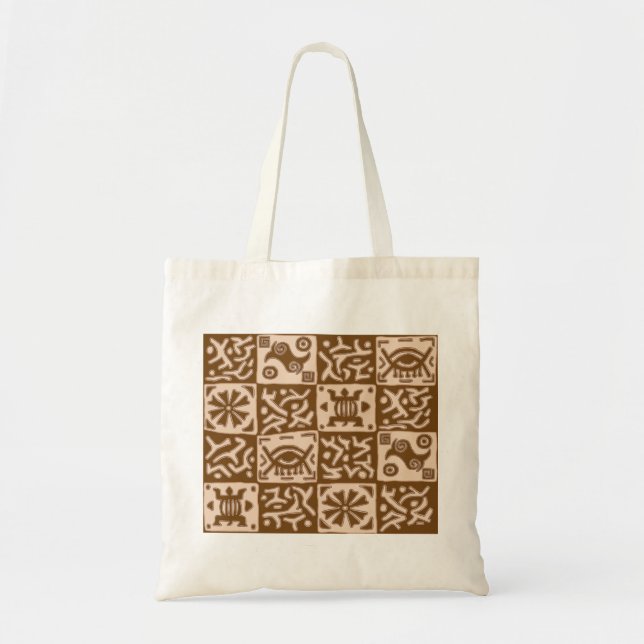 Africa Inspired designs - brown Tote Bag (Front)