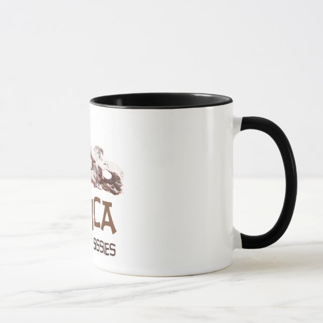 Africa is not for sissies: African Springbok skull Mug (Right)