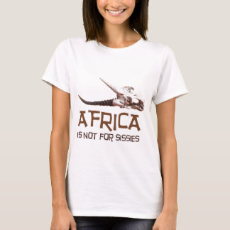 Africa is not for sissies: African Springbok skull T-Shirt
