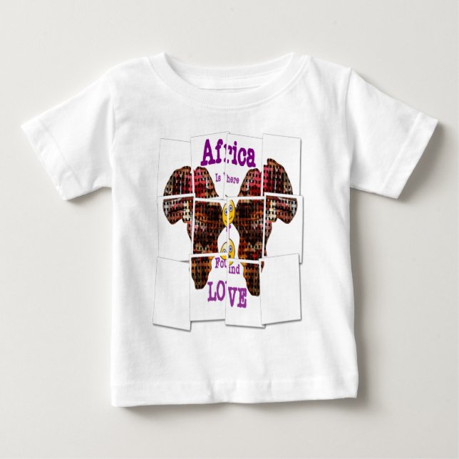 Africa is where I found Love Baby T-Shirt (Front)