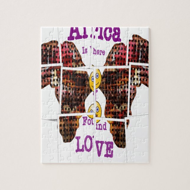 Africa is where I found Love Jigsaw Puzzle (Vertical)