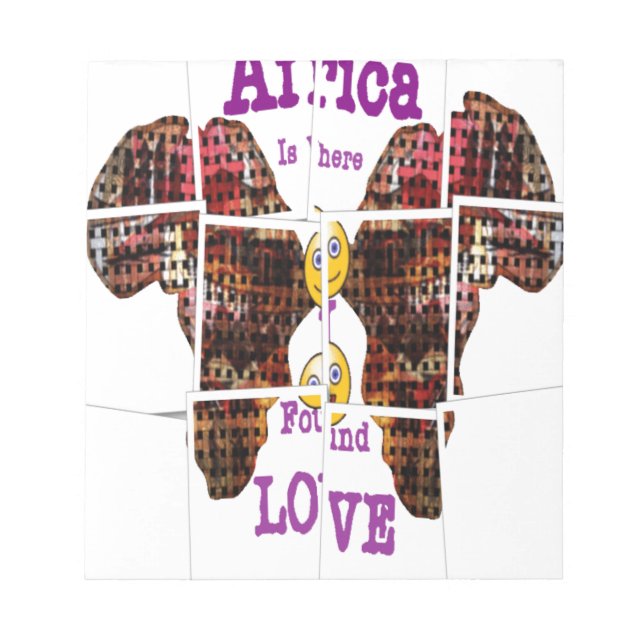 Africa is where I found Love Notepad (Front)