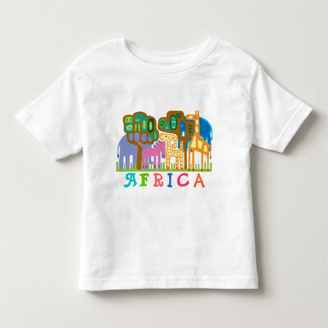 AFRICA - jungle animals Toddler T-shirt (Front)