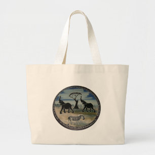 Africa Kenya Beautiful Elegant Wildlife Large Tote Bag