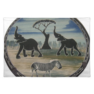 Africa Kenya Beautiful Elegant Wildlife Placemat