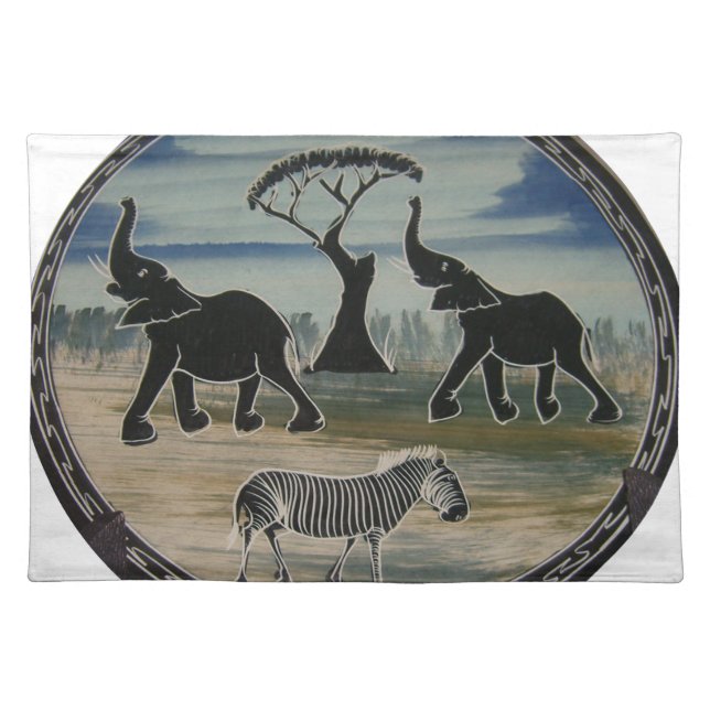 Africa Kenya Beautiful Elegant Wildlife Placemat (Front)