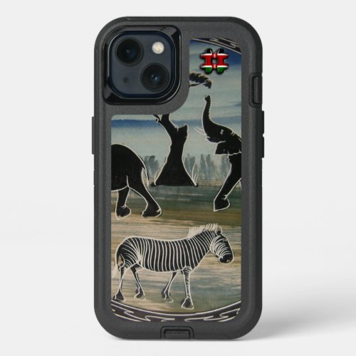 Africa Kenya Beautiful Wildlife Hashtag Kenya 3D  iPhone 13 Case