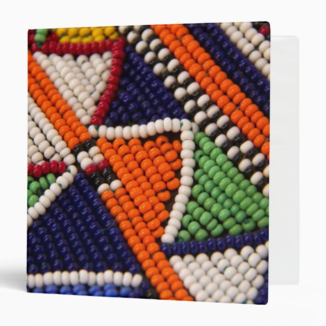 Africa, Kenya. Maasai Tribal Beads Binder (Front/Inside)