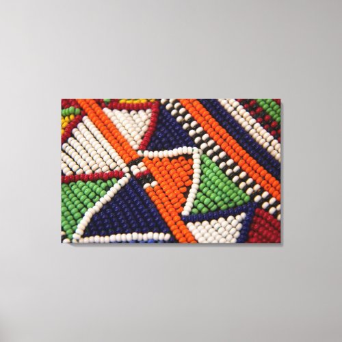 Africa Kenya Maasai Tribal Beads Canvas Print