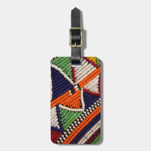 Africa, Kenya. Maasai Tribal Beads Luggage Tag