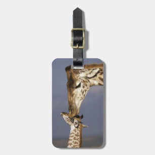 Africa, Kenya, Masai Mara. Giraffes (Giraffe Luggage Tag