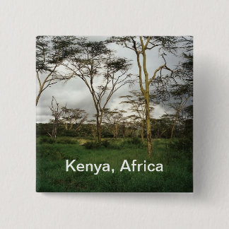 Africa Kenya wild land Pinback Button