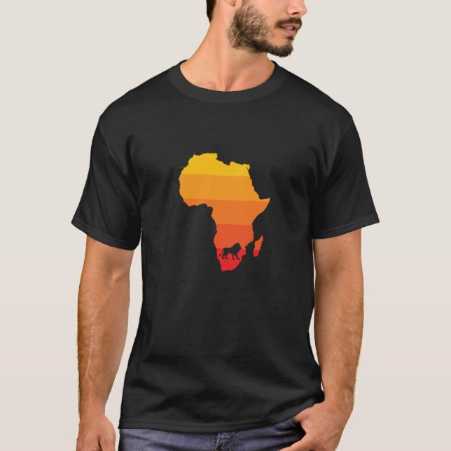 Africa Lion Zoo Predator King Safari T-Shirt (Front)