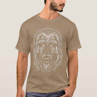 Africa Lover Zoo Animal Mandala Lion T-Shirt