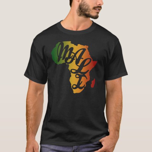 Africa Mali Color Script T_Shirt