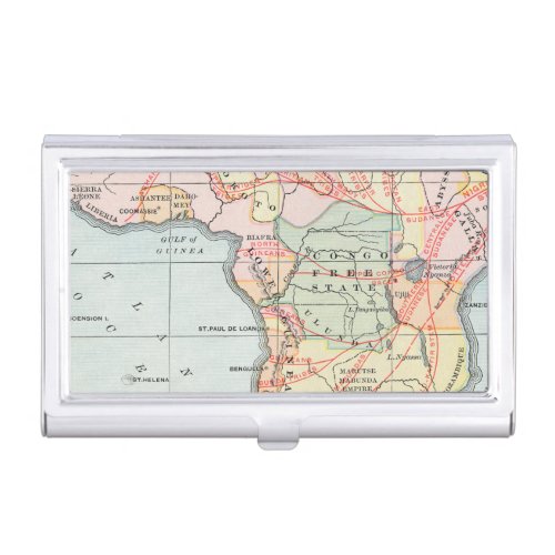 AFRICA MAP 1894 BUSINESS CARD CASE