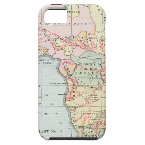 AFRICA MAP 1894 iPhone SE55s CASE