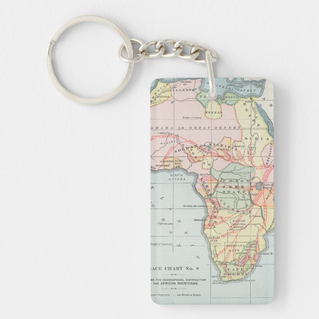 AFRICA: MAP, 1894 KEYCHAIN (Front)