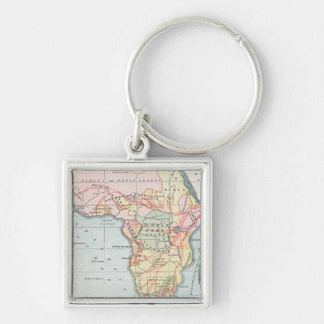 AFRICA: MAP, 1894 KEYCHAIN (Front)