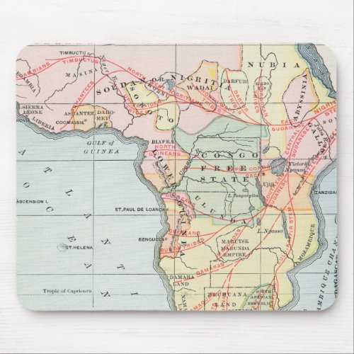 AFRICA MAP 1894 MOUSE PAD