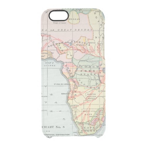 AFRICA MAP 1894 CLEAR iPhone 66S CASE