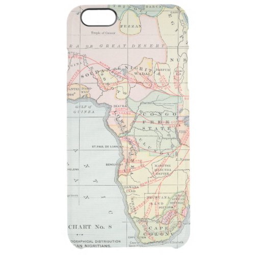 AFRICA MAP 1894 CLEAR iPhone 6 PLUS CASE
