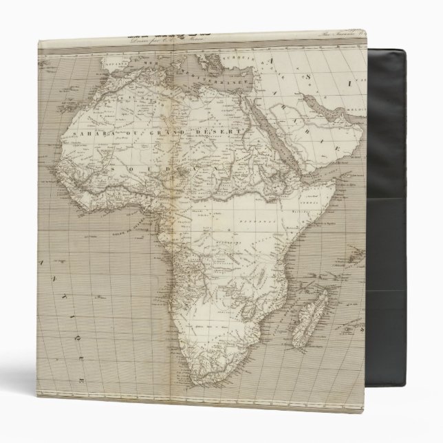 Africa map 2 3 ring binder (Front/Inside)
