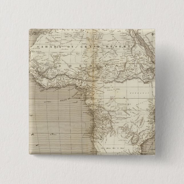 Africa map 2 pinback button (Front)