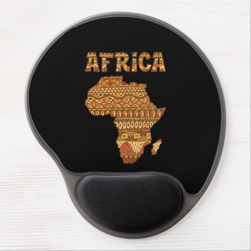 Africa Map Africa Giftvintage Black American Afric Gel Mouse Pad
