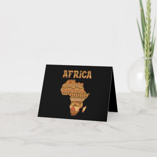 Africa Map Africa Giftvintage Black American Afric Invitation