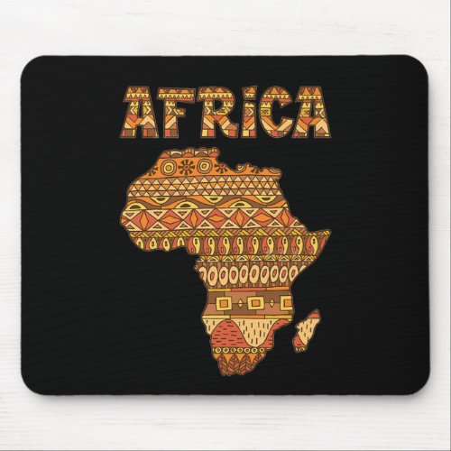 Africa Map Africa Giftvintage Black American Afric Mouse Pad
