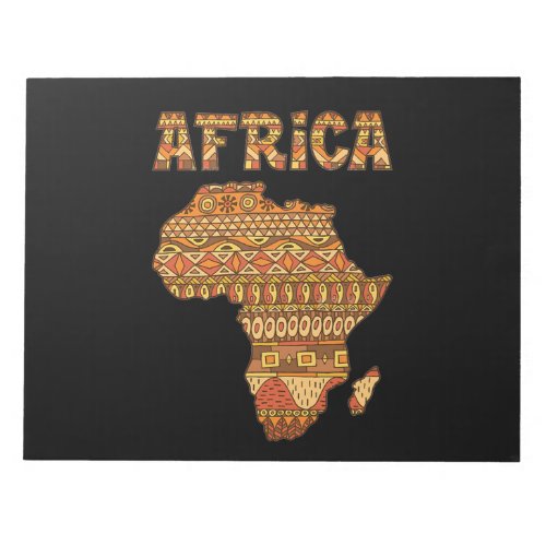 Africa Map Africa Giftvintage Black American Afric Notepad