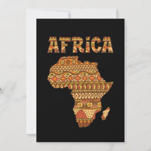 Africa Map Africa Giftvintage Black American Afric Save The Date