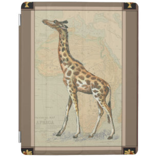 Africa Map and a Giraffe iPad Smart Cover