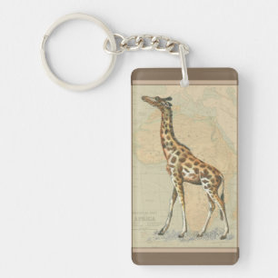 Africa Map and a Giraffe Keychain
