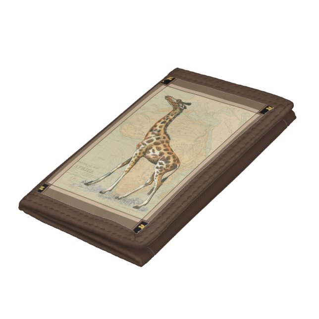 Africa Map and a Giraffe Trifold Wallet (Bottom)